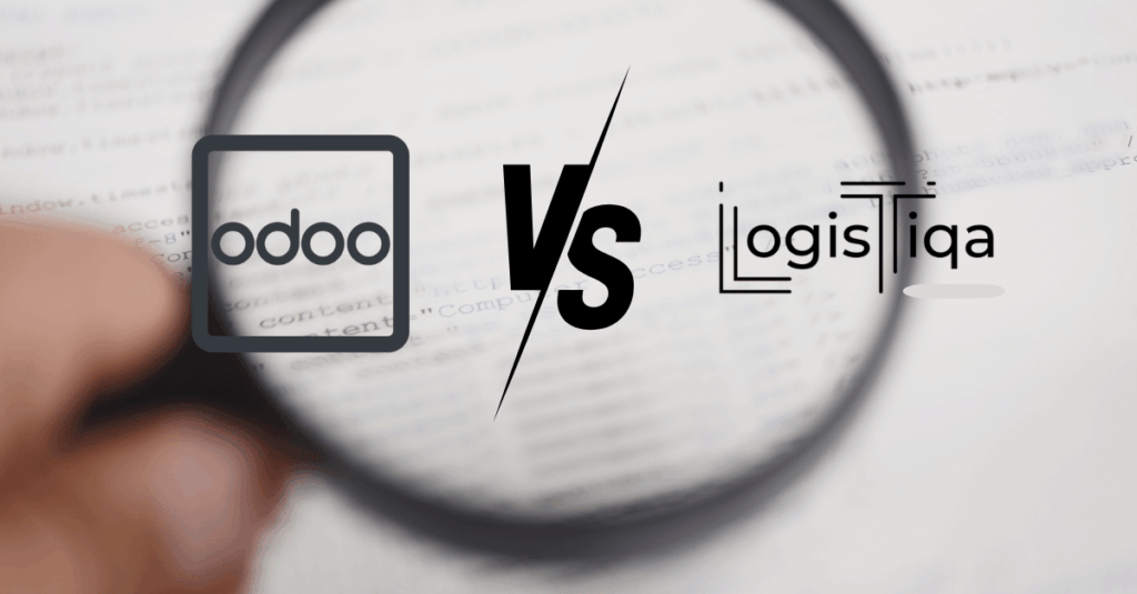 Comparaison entre Odoo et Logistiqa pour les entreprises marocaines, mettant en avant les avantages de Logistiqa pour les PME.